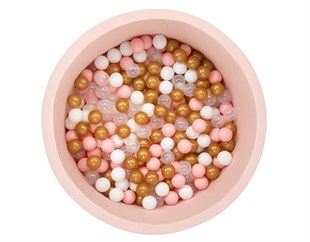 Wellgro Bubble Pops Jumbo Pembe Top Havuzu  - Pembe/Beyaz/Seffaf/Gold Top 