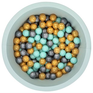 Wellgro Bubble Pops Mint Top Havuzu-Mint/Gold/Gri